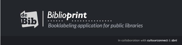 Biblioprint: Booklabeling application for public libraries.